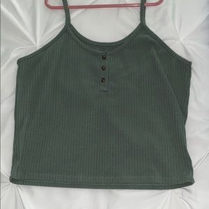 American Eagle olive green tank top